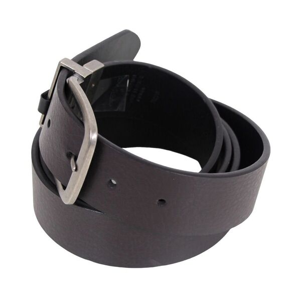 NWT GNW BLACK BROWN REAL LEATHER 1 3/8"Wd REVERSIBLE CASUAL DRESS BELT 50 (R64 - Picture 3 of 16